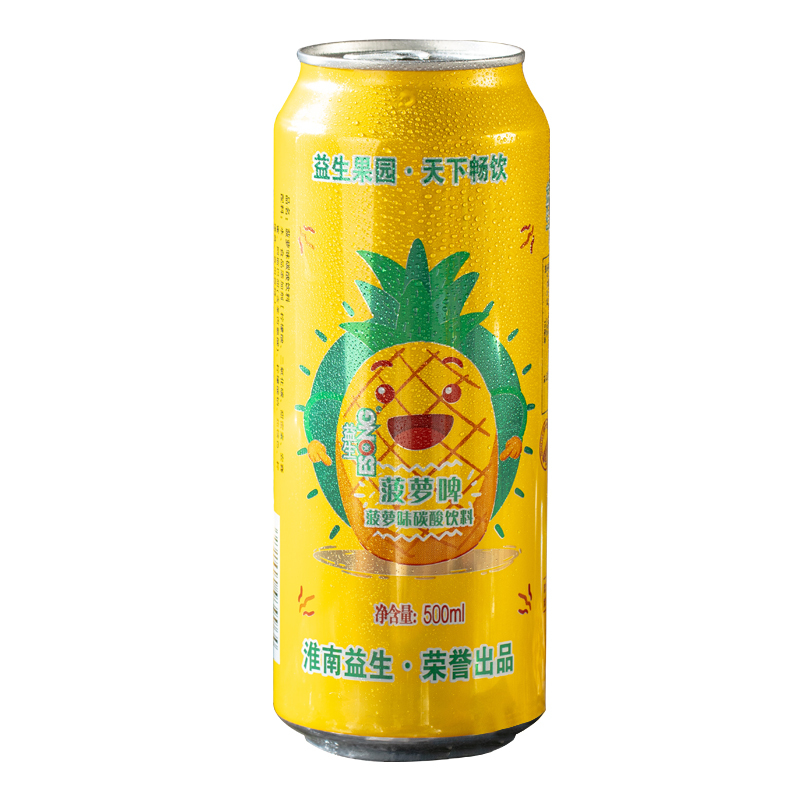 益生啤酒菠萝啤500ml*6听装听整箱特价装益生果啤