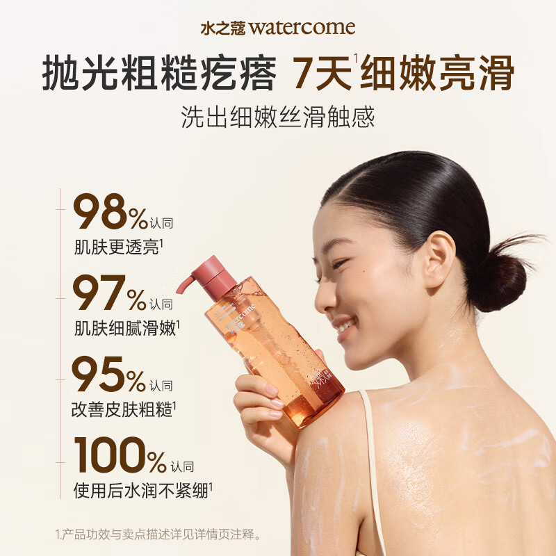 水之蔻沐浴露果酸嫩肤焕活细腻橘光掠影400ml高清大图