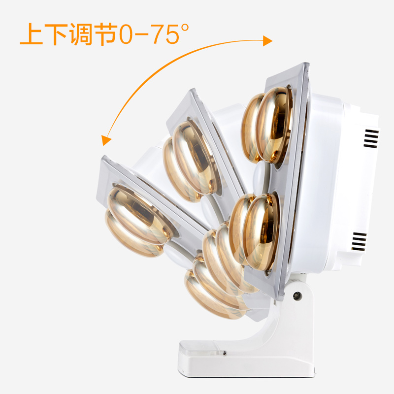 欧普灯暖浴霸 MDR401-银灰-壁挂四灯暖-带漏保(不含安装)高清大图