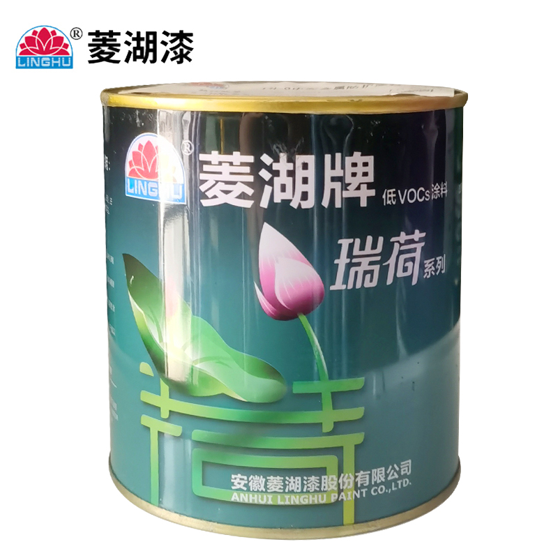 菱湖漆 2Kg 醇酸调和漆 大红 桶