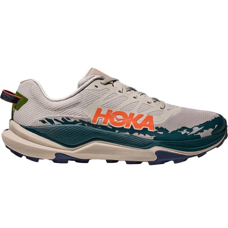HOKA ONE ONE男士滑雪鞋透气单层网面多方向抓地力雪地靴户外运动 Beige_/_Grey_/_Blue 44.5