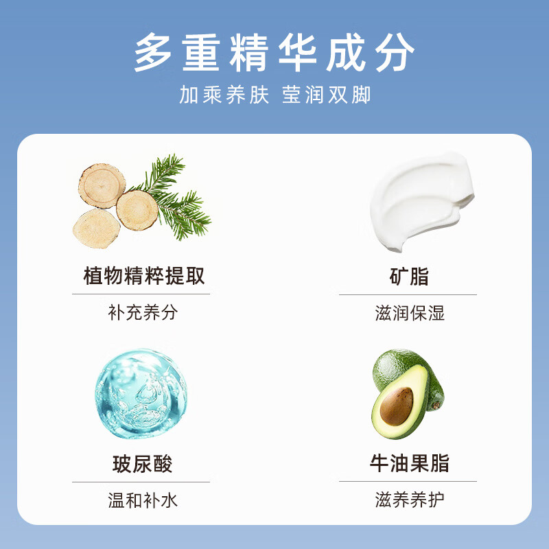元气达人 玻尿酸/烟酰胺 嫩足滋润足膜1对/袋高清大图