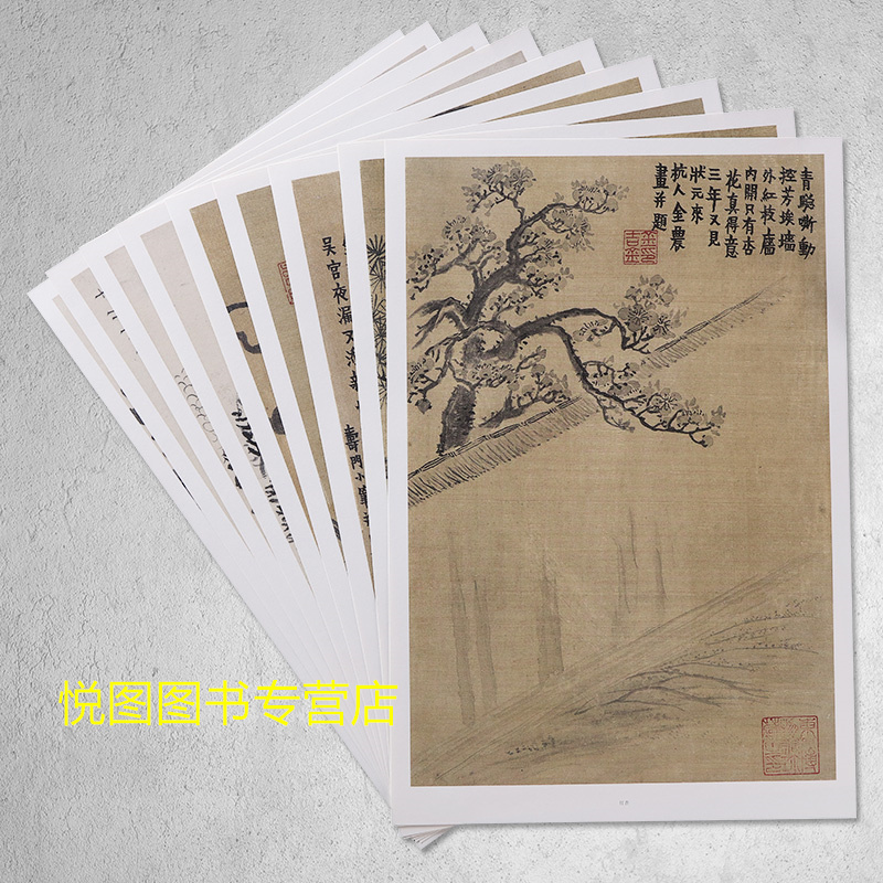 正版]金农画集中国好丹青大师册页精品复制金农画册人物山水花卉