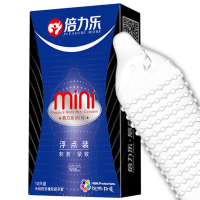 倍力乐避孕套mini迷你特小号10只装浮点大颗粒狼牙棒超薄款紧绷润滑安全套套男用保险套女性计生器械男性系列成人情趣性用品