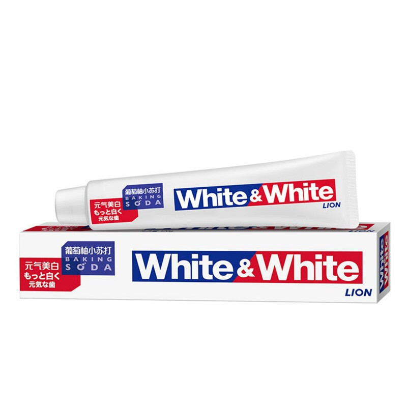 狮王white&white美白牙膏葡萄柚苏打口味120g*5支