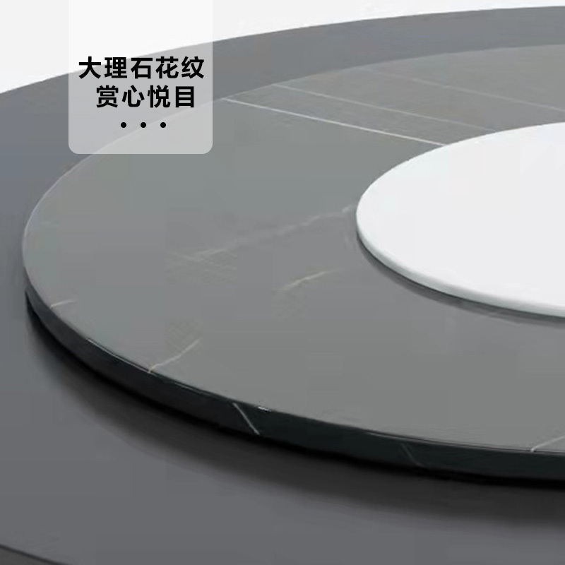 匡大 餐桌实木餐桌 圆餐桌2.2米手动餐桌KDT907