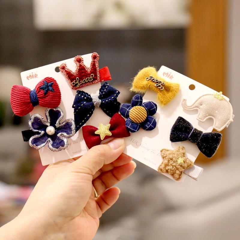 儿童发夹公主皇冠发饰韩国风宝宝发夹套装婴儿发夹不伤发女童头饰平夹