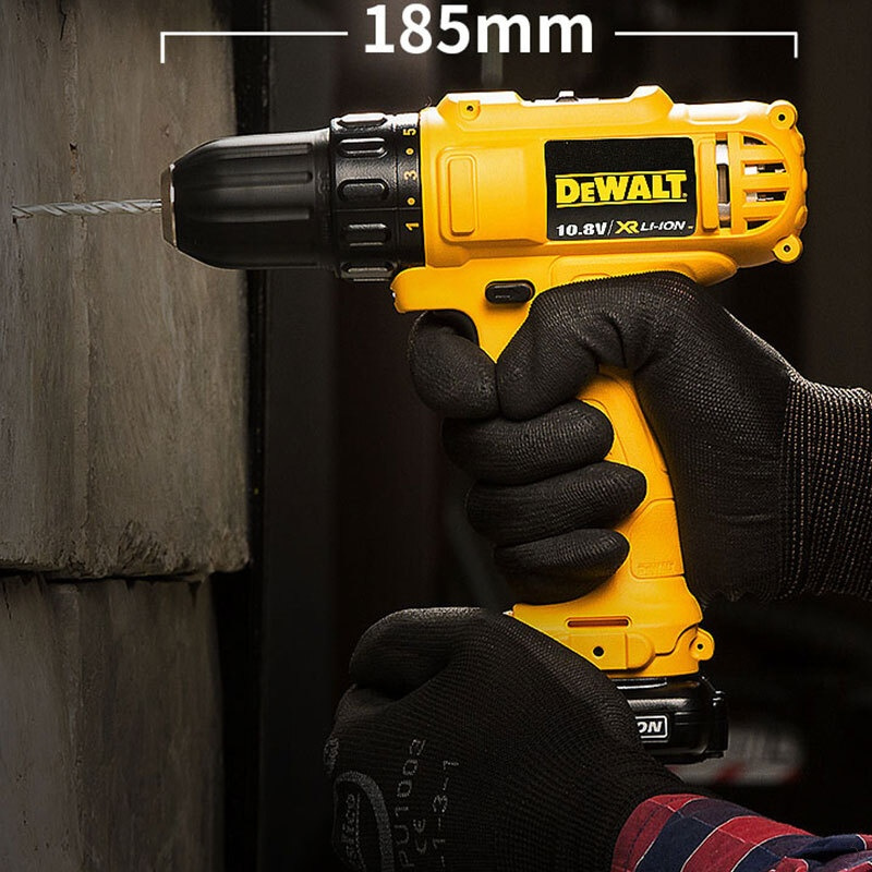 得伟(DEWALT)电钻(单电版)锂电充电式电钻起子10.8V 电动螺丝刀DCD701C1-A9企业专享