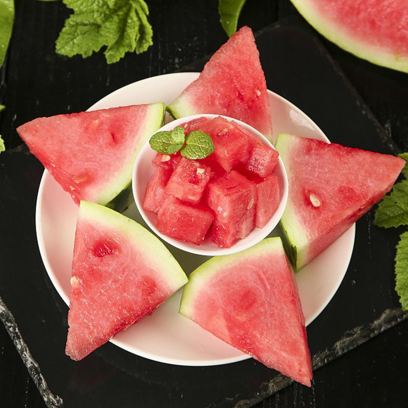 [熊猫鸟]云南新鲜麒麟西瓜 1个 6-7斤 新鲜水果 汁多肉甜