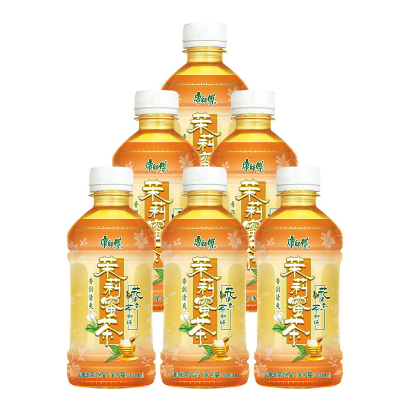 康师傅茉莉蜜茶小瓶装饮料解腻夏日解暑饮品330ml*6瓶高清大图