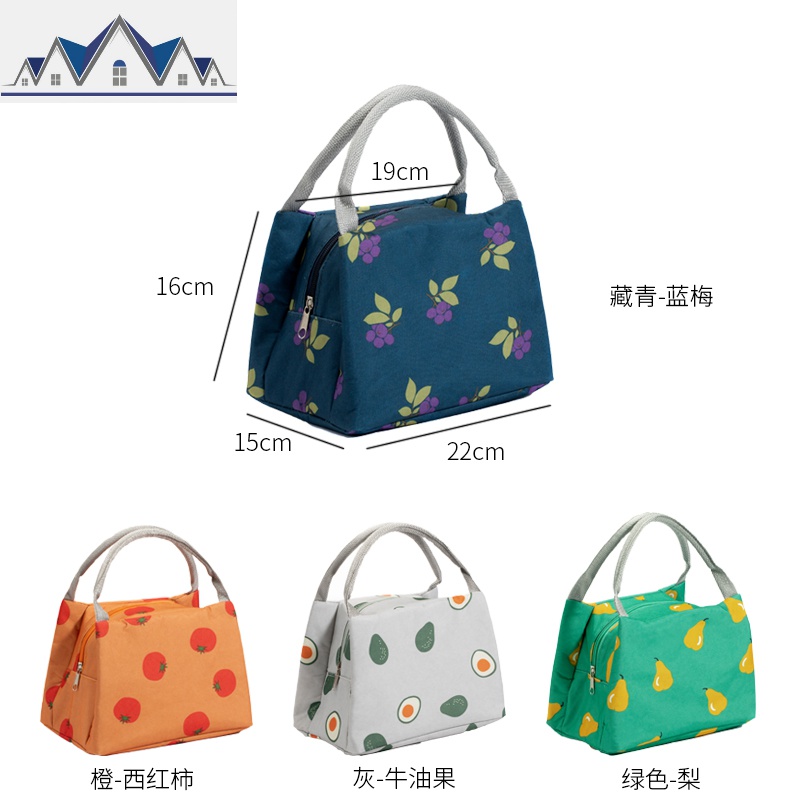 加厚饭盒袋手提便当包铝箔可爱女手拎带饭的袋子保温包学生午餐包 三维工匠收纳包高清大图