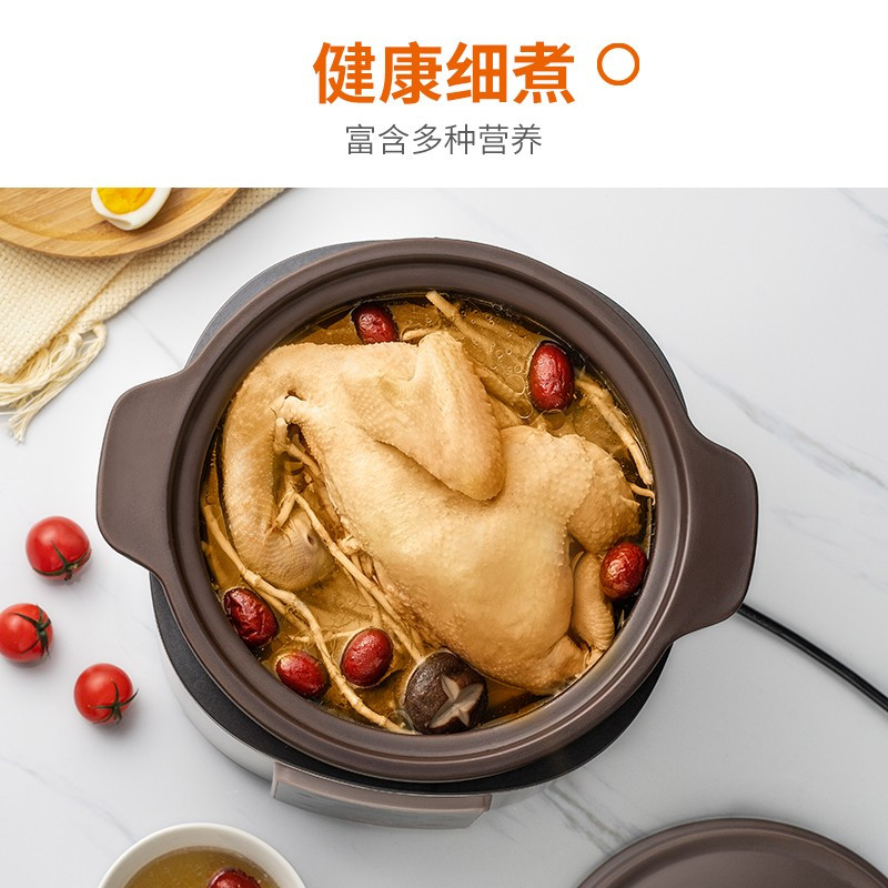 九阳(Joyoung)电炖锅煮火锅炖盅电砂锅煲汤锅多用途炖汤锅大容量紫砂多功能 1