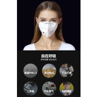 防雾霾口罩无呼吸阀