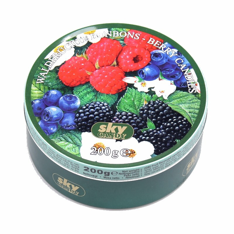 德国进口嘉云姿嘉系列浆果味糖200g 浆果味硬糖礼盒铁罐喜糖网红零食