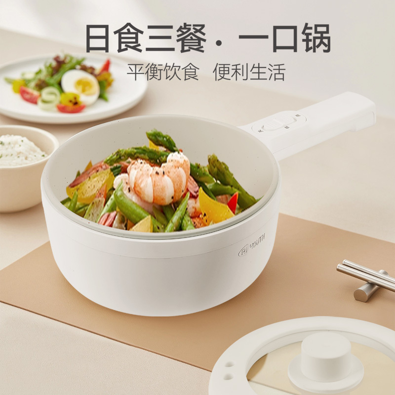 艾青春(AIYOUth)家用多功能一体电煮锅宿舍学生锅电炒锅电煮锅烹饪锅 AI-HG303!高清大图