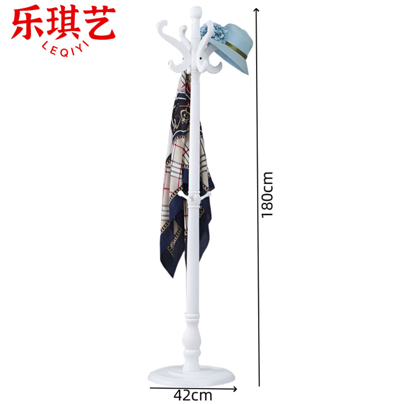 乐琪艺 衣帽架 白色 个高清大图
