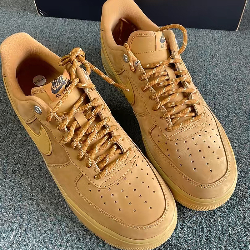 af1小麦色nikeairforce1麂皮低帮空军一号情侣休闲板鞋cj9179200