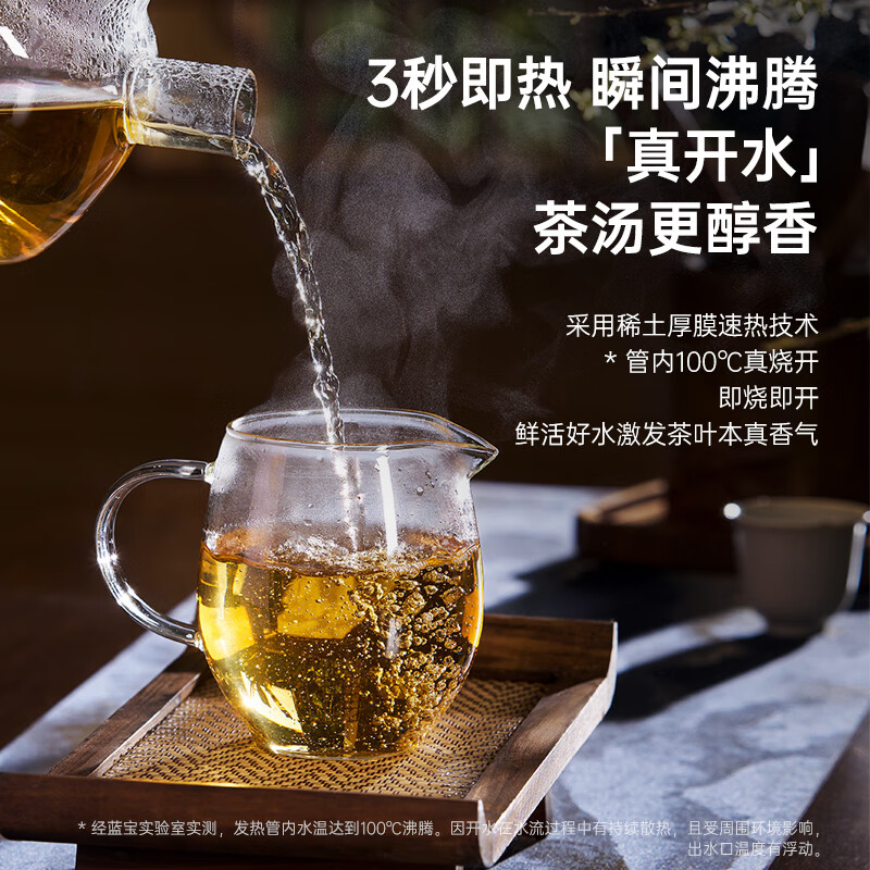 蓝宝(BLAUPUNKT)台式净水器加热直饮一体机净饮机即热饮水机家用即热式免安装 灰色 BP-WD02高清大图