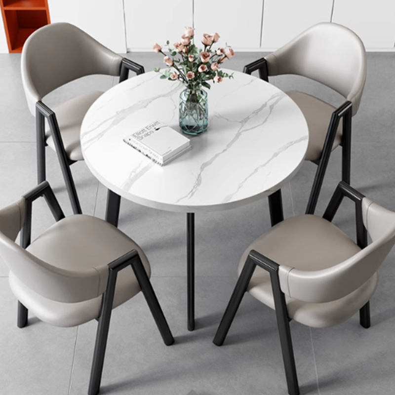 [标采]办公家具 四人位洽谈桌 一桌四椅高清大图