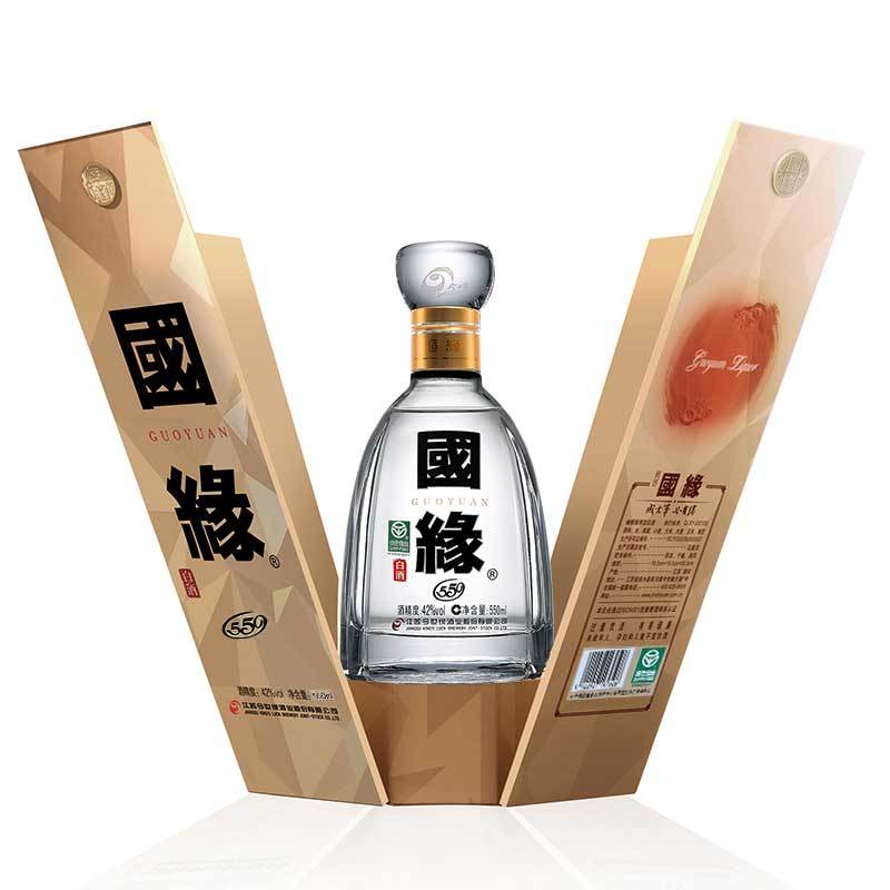 [升级版550ml]今世缘 国缘 四开幽雅醇厚型 白酒42度 550ml 单瓶装