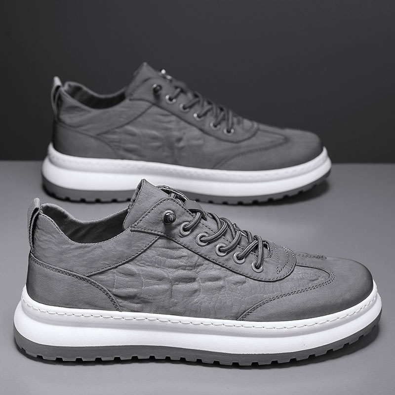 线下专柜同款卡帝乐鳄鱼cartelo新款冰丝布男鞋帆布鞋休闲鞋板鞋