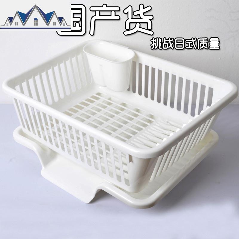 高品质塑料大号沥水碗盆 厨房滴水碗碟架 放碗盆滤碗盆碗架收纳架 三维工匠高清大图