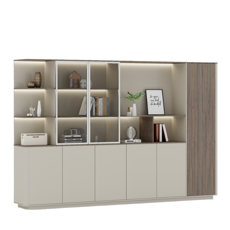 铭思达书柜展示柜六门台高清大图