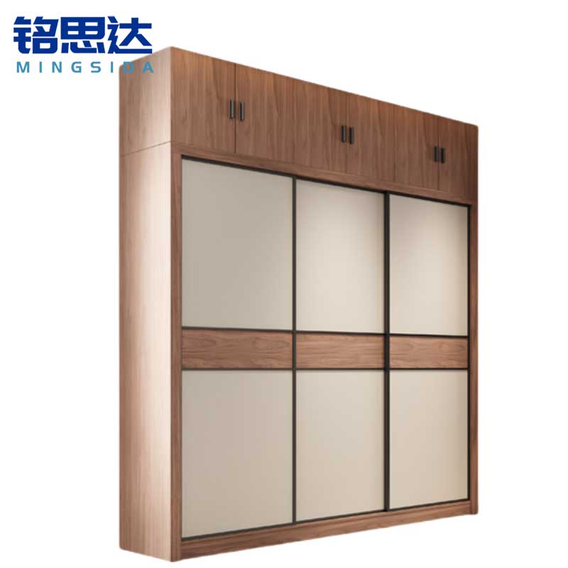 铭思达木质衣柜2米+顶柜套高清大图