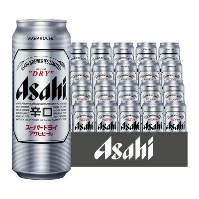 Asahi朝日啤酒(超爽生)11.2度 500ml*24听 整箱装
