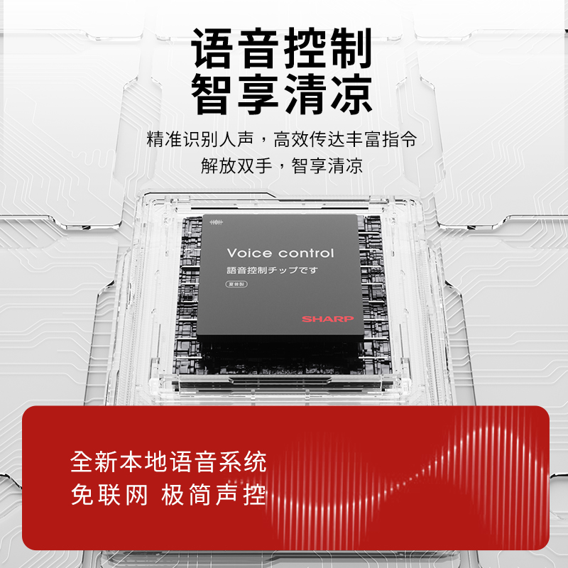 夏普(SHARP)直流语音遥控立式风扇PJ-CD202A高清大图