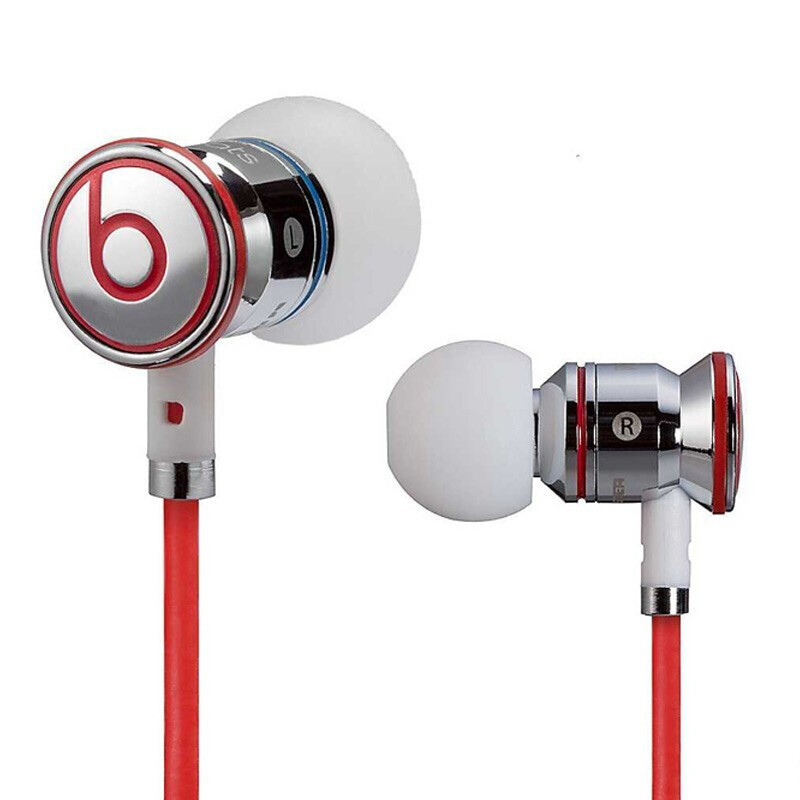 [二手99新]Beats有线耳机 手机、音乐入耳式耳机 面条3.5毫米带麦耳机 原装 限购 ibeats 红色