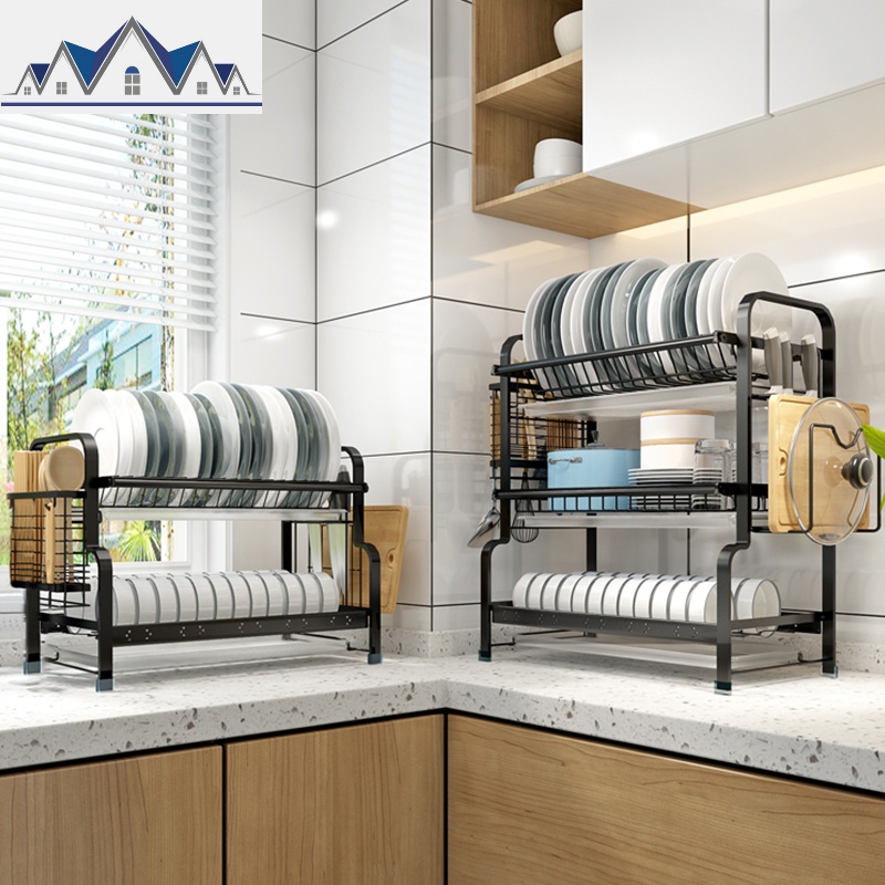 不锈钢碗架厨房置物架沥水架碗柜家居用品碗筷收纳盒晾碗碟收纳架_1_704高清大图