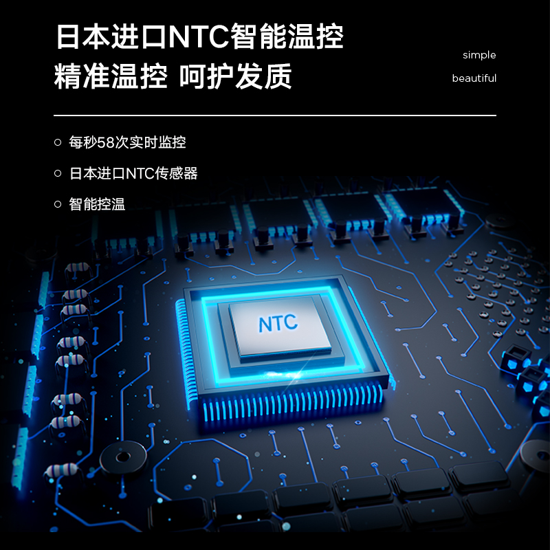美的高速吹风机负离子速干护发家用大功率不伤发冷热电吹风筒发廊高清大图