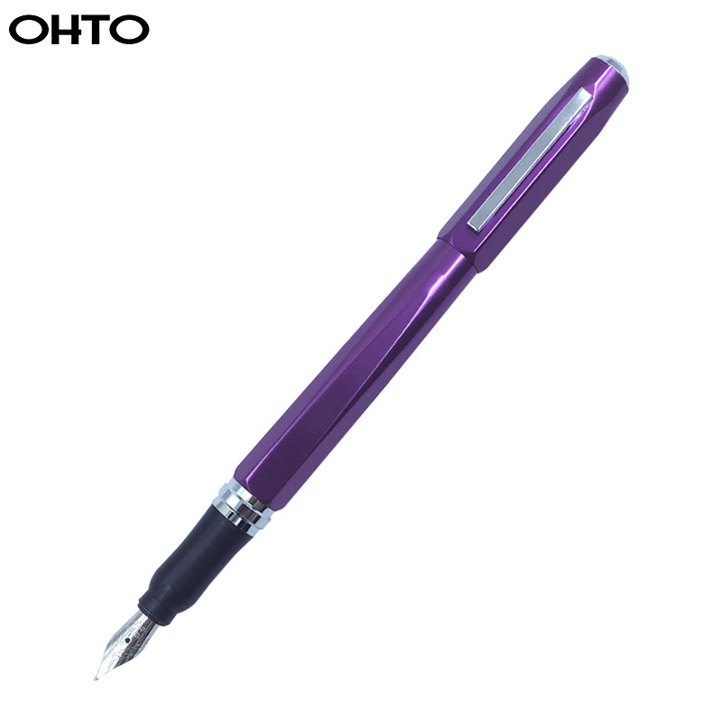 日本进口乐多(OHTO)FF-15DD F尖0.5mm钢笔 Crystal晶钻系列签字笔 签名笔 金属签单笔 墨水礼品笔