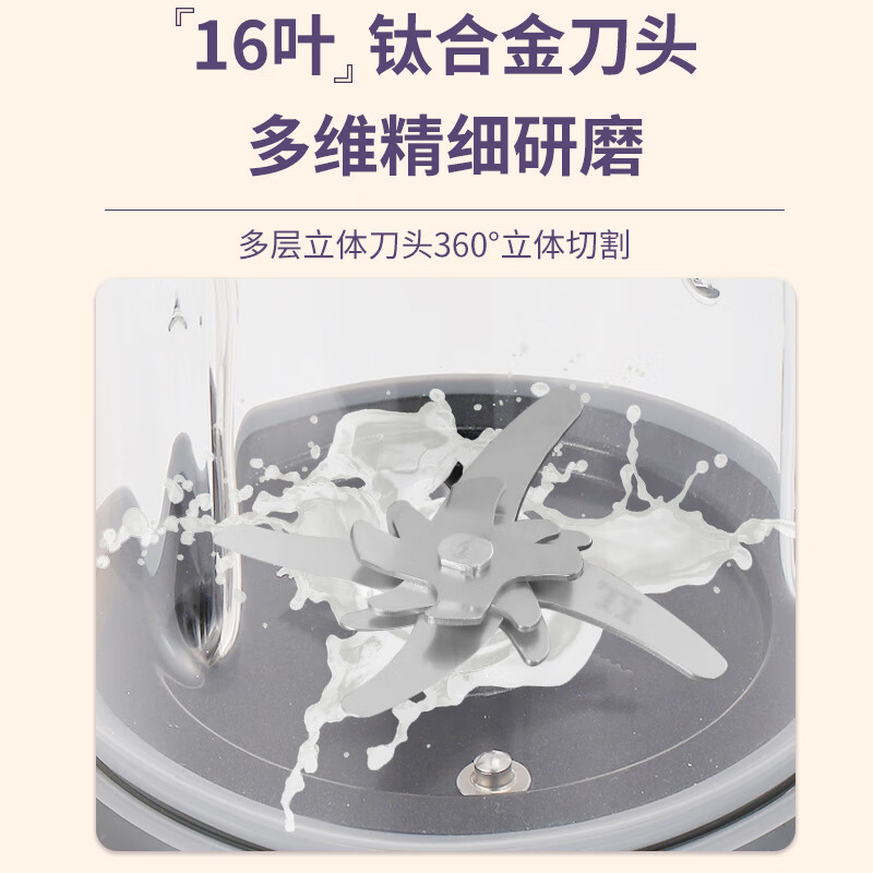 荣事达Royalstar多功能破壁机料理机RZ-536D一键蒸煮温控精准安全易洁设计高清大图