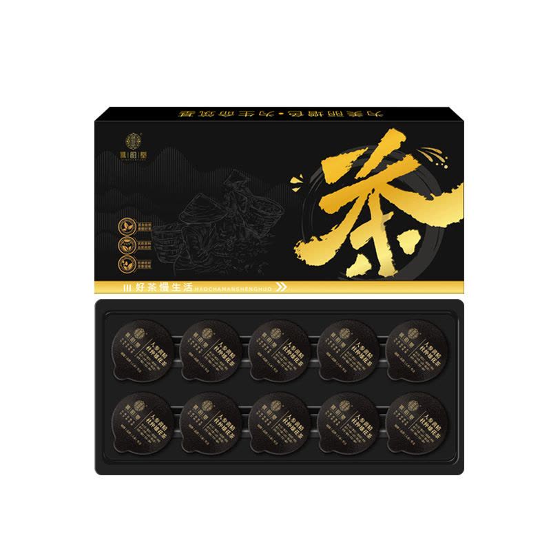 谯韵堂 人参黄精杜仲雄花茶10罐/盒 160g/盒图片