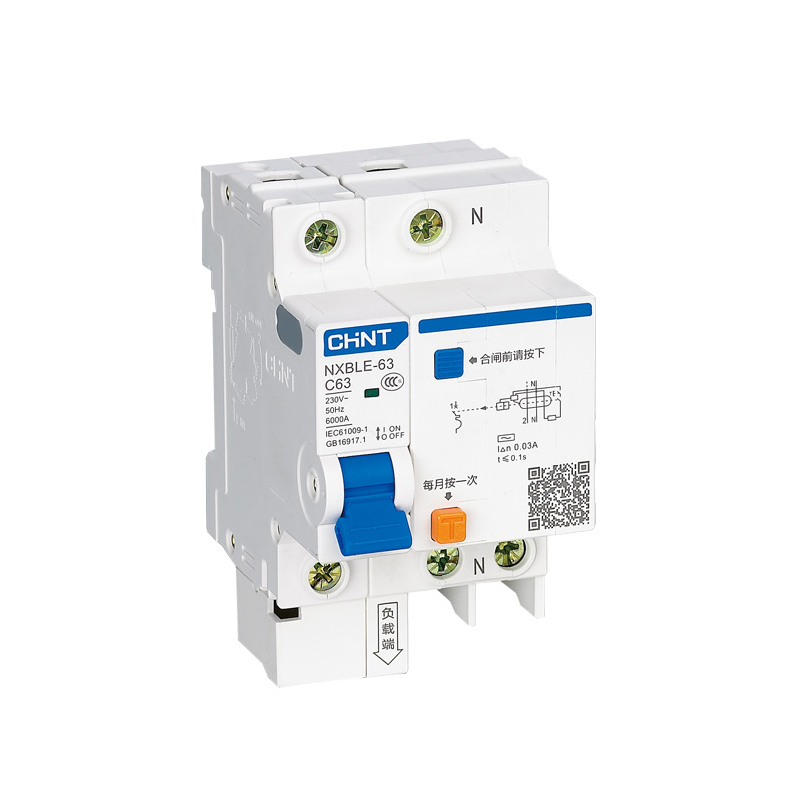 正泰(CHNT) 剩余电流动作断路器 NXBLE-63 2P C40 30mA 6kA（3个装）