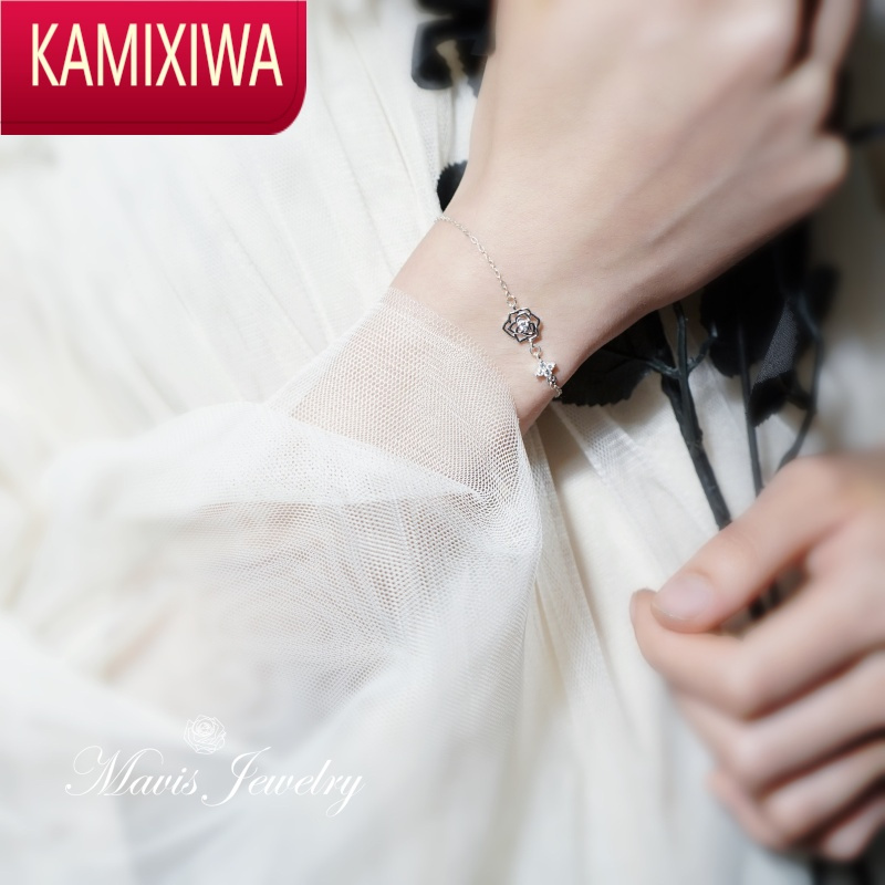 KAMIXIWA小王子与他的玫瑰/独立设计冷淡风轻奢复古银手链可沾水洗澡