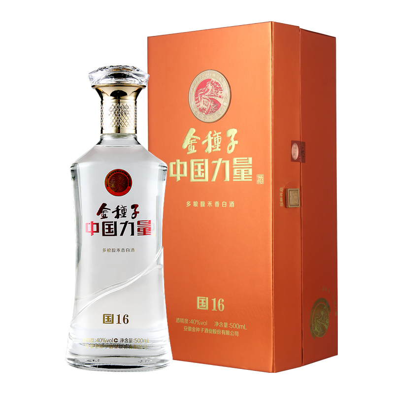 金种子 中国力量国16 40度 500ml 盒装 多粮馥禾香 白酒