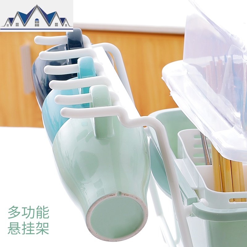 厨房用品置物架带盖水池水沥水箱篮盒放碗碟盘筷收纳储物柜 三维工匠收纳盒高清大图