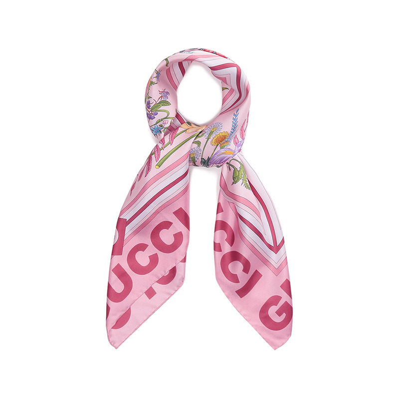 古驰gucci女士桑蚕丝方巾丝巾围巾6914553g001