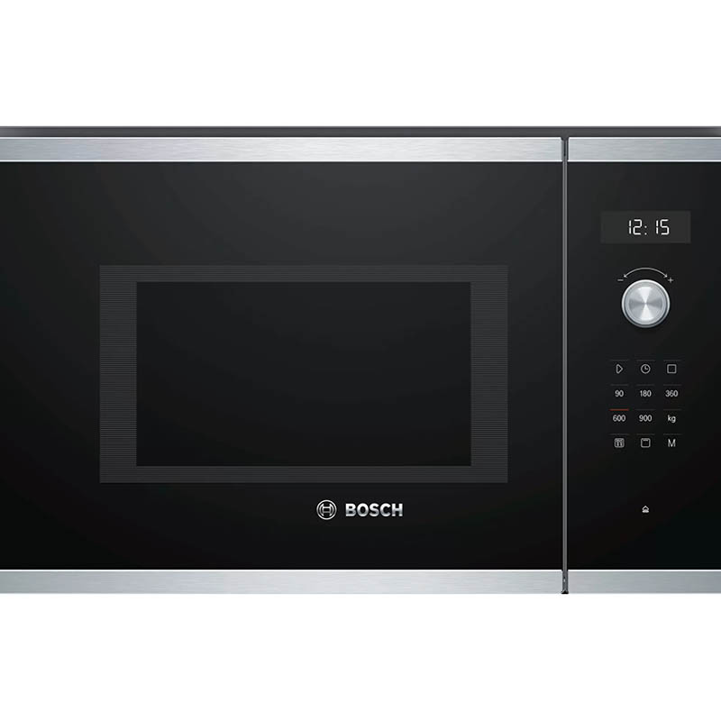 bosch博世bel554ms0w微波炉6系嵌入式微波烤箱60cm不锈钢参数