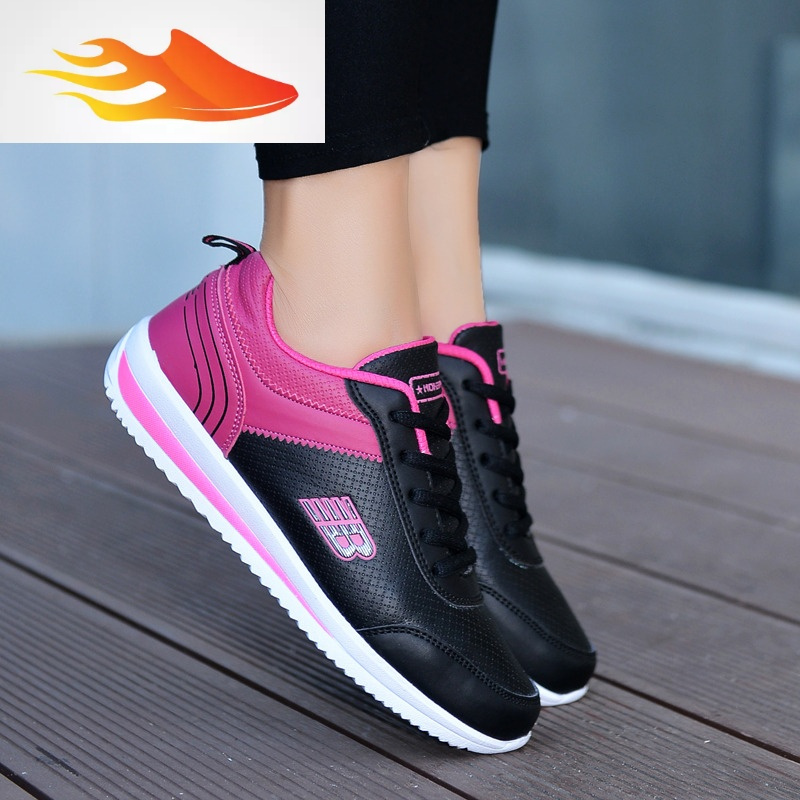 basket女鞋秋冬季运动鞋耐磨轻便初中学生跑步波鞋休闲百搭平底女装