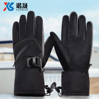 谐晟 冬季保暖防寒手套 加绒加厚防风骑行手套户外运动滑雪手套