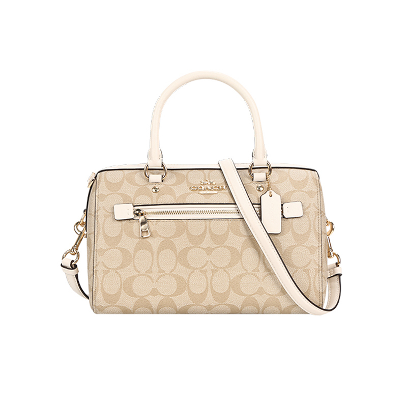 蔻驰(coach)女包 女士枕头包女士斜挎包mini bennett 波士顿手提包