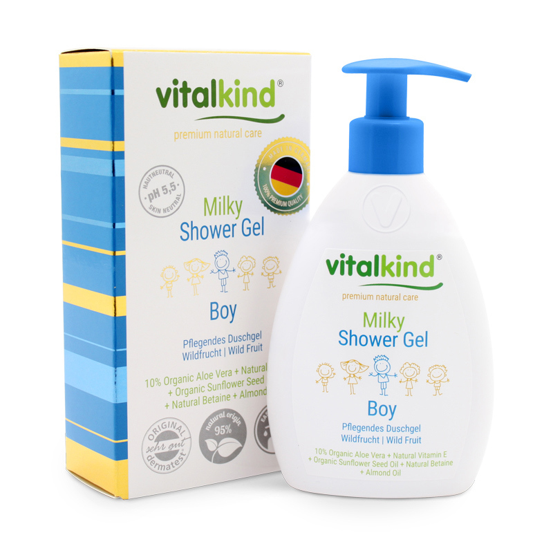 逸乐舒 vitalkind沐浴乳（果香型）200ml温和无泪配方儿童及脆弱肌肤适用 单个价