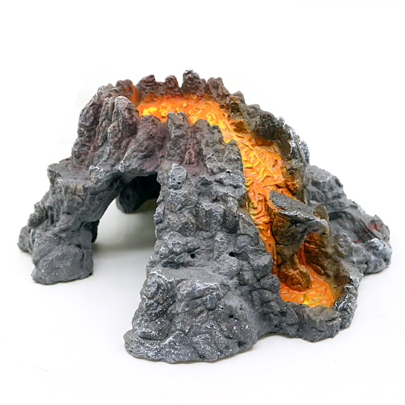 鱼缸青龙石假山水族箱造景装饰火山爬虫昆虫洞乌龟三湖慈鲷躲避洞高清大图