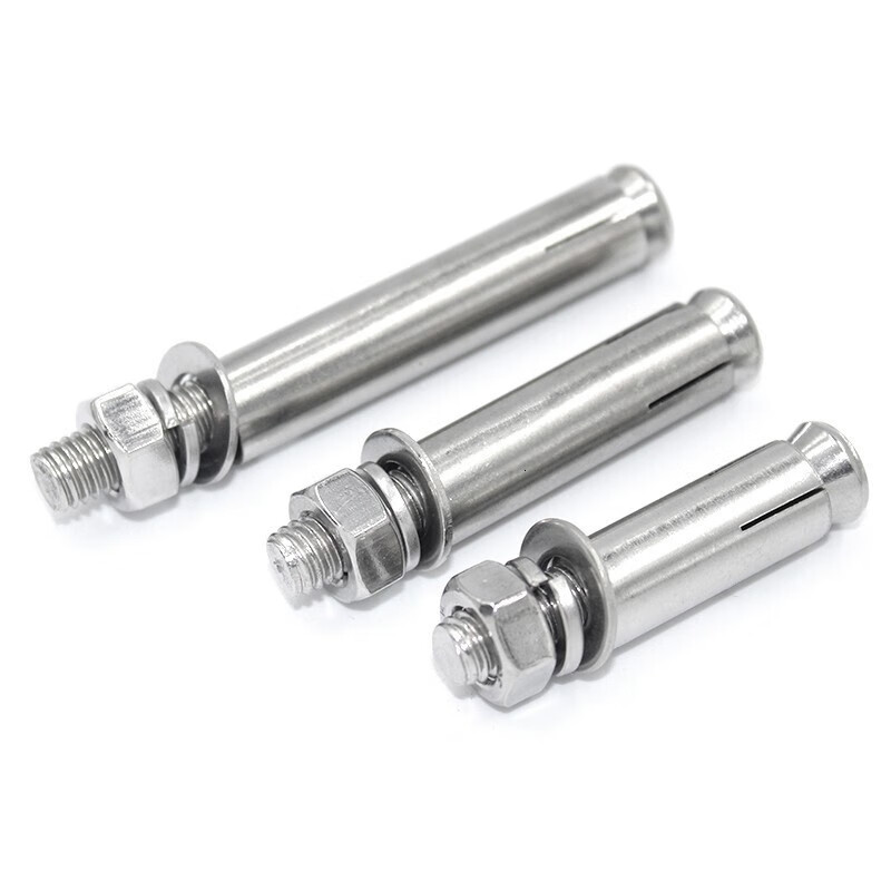 海斯迪克 国标304不锈钢膨胀螺栓 拉爆螺栓 拉爆爆炸螺丝钉膨胀管HK-07 M14*200(5个)无缝高清大图