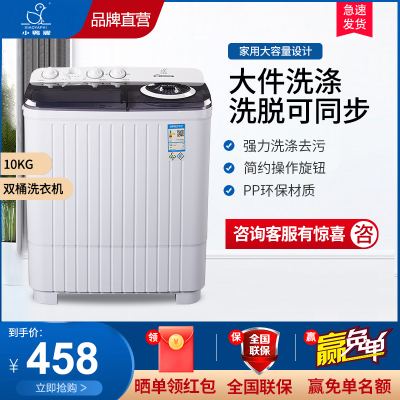 小鸭10公斤双桶洗衣机WPH10005ST