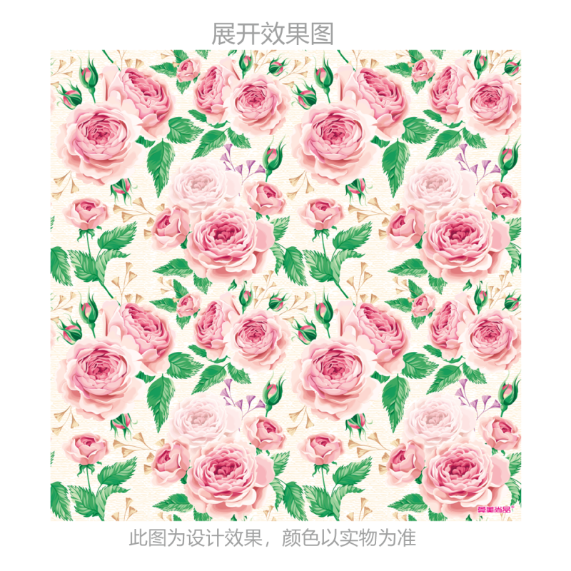莞美尚品花开富贵粉色玫瑰彩色餐巾纸原生木浆纸巾三层加厚便携装2包